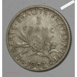 1 franc 1903 TB Semeuse -  lartdesgents.fr