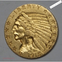 5 dollars - 5$ 1915 tête d'indien US  -  lartdesgents.fr