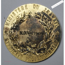 Médaille Argent, MINISTERE TRAVAIL SYND. PROF. VAUCLUSE 1972-  lartdesgents.fr