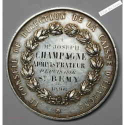 Médaille Argent, Conseil Caisse d'épargne 1896 -  lartdesgents.fr