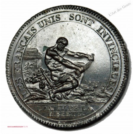 CONSTITUTION 5 SOLS HERCULE IV/1792 MONNERON FDC, lartdesgents.fr