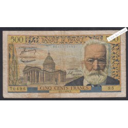 500 Francs Victor Hugo - S.5 70496 - 1954 -  lartdesgents.fr