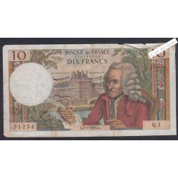 10 Francs Voltaire - Q.1 31254 - 04-01-1963 -  lartdesgents.fr