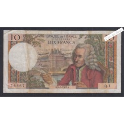 10 Francs Voltaire - Q.1 36367 - 04-01-1963 -  lartdesgents.fr