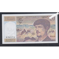20 Francs Debussy - W.010 034273 - 1983 - Neuf -  lartdesgents.fr
