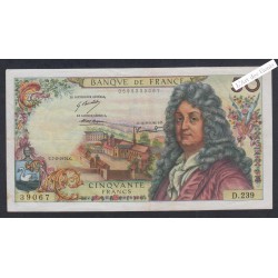 50 Francs Racine  - D.239 39067 - 1974 - P/SUP -  lartdesgents.fr