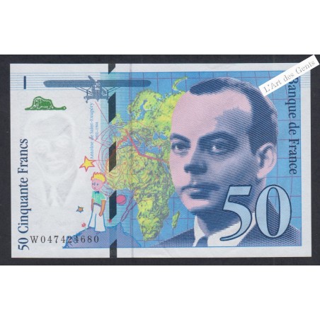 50 Francs Saint Exupéry - W.047424680 - 1999 - Neuf -  lartdesgents.fr