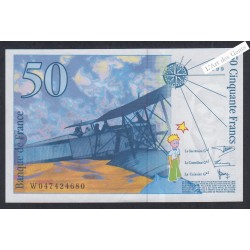 50 Francs Saint Exupéry - W.047424680 - 1999 - Neuf -  lartdesgents.fr
