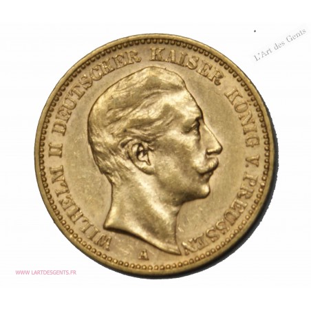 20 mark or 1904 Prusse WILHELM II, lartdesgents.fr