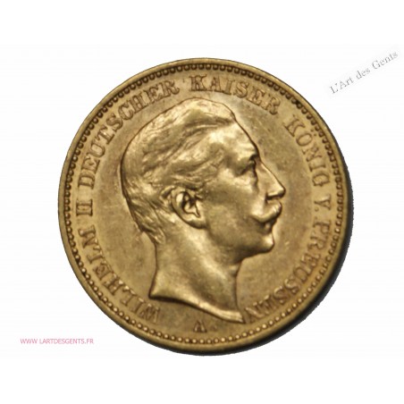 20 mark or 1906 Prusse WILHELM II, lartdesgents.fr
