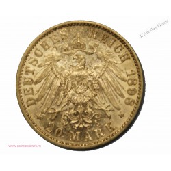 20 mark or 1898 Prusse WILHELM II, lartdesgents.fr