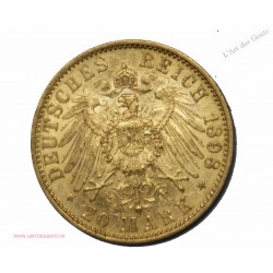 20 mark or 1898 Prusse WILHELM II, lartdesgents.fr