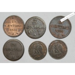 Lot de 1 centime Dupré, Napoléon III, lartdesgents.fr