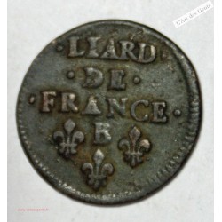 Liard de France de Louis XIV 1655 B Rouen .  lartdesgents.fr