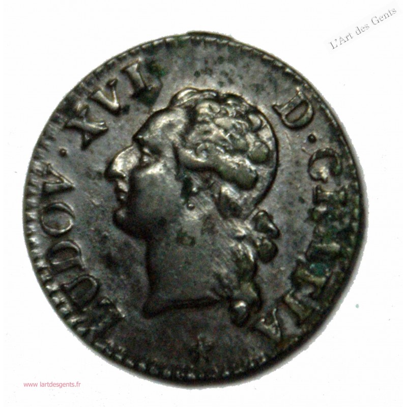 Liard de France de Louis XIV 1655 B Rouen