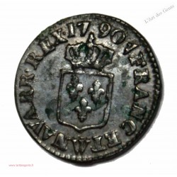 Liard de France de Louis XIV 1655 B Rouen