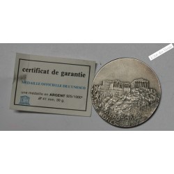 Médaille argent Unesco 1977 Grèce -  lartdesgents.fr