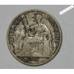 Indochine Française 20 cent 1911 argent, lartdesgents.fr