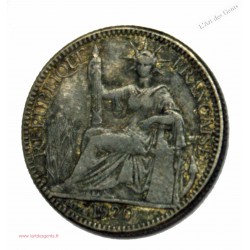 Indochine Française, 10 cent 1920 argent 3 grs TB+, lartdesgents.fr