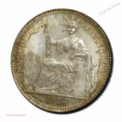 Indochine Française 10 cent 1923 argent SUP+, lartdesgents.fr