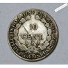 Indochine Française 10 cent 1922 cassure argent TB, lartdesgents.fr
