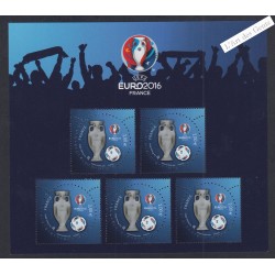 Feuillet  F5050 - UEFA EURO 2016 - Neuf** Cote 75 Euros - lartdesgents.fr