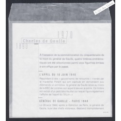 Bloc Feuillet n° F5446 - Charles de Gaulles - 2020 - Neuf** - lartdesgents.fr