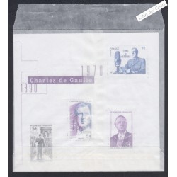 Bloc Feuillet n° F5446 - Charles de Gaulles - 2020 - Neuf** - lartdesgents.fr