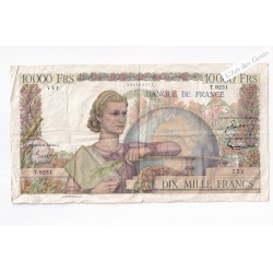 billet 10000 francs GENIE 2-6-1955 N° T.9251 771 TB+, lartdesgents.fr