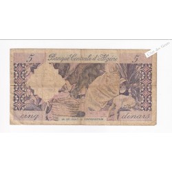 billet d'Algérie 5 DINARS 01-01-1964 V.322 989 TB, lartdesgents.fr