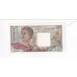 billet d'Indochine 20 Francs 1963 Papeete SUP+, Z.157 919, lartdesgents.fr