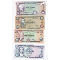 billets de Jamaïque 5 billets neufs -  lartdesgents.fr