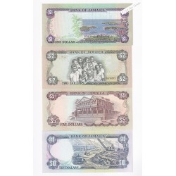 billets de Jamaïque 5 billets neufs -  lartdesgents.fr