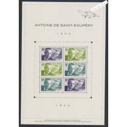 Feuillet n° F89 - Antoine de Saint Exupéry - 2021 - Neuf** - lartdesgents.fr