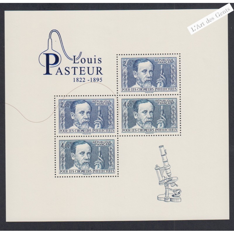 Bloc Feuillet n° F5599 - Louis Pasteur - 2022 - Neuf** - lartdesgents.fr