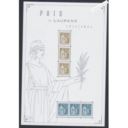 Bloc Feuillet n° F5633 - Paix de Laurens - 2022 - Neuf** - lartdesgents.fr