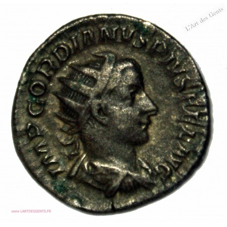 Antoninien GORDIEN III, P M T AP IIII. TTB. RIC. 88, 241 ap J.C , lartdesgents.fr
