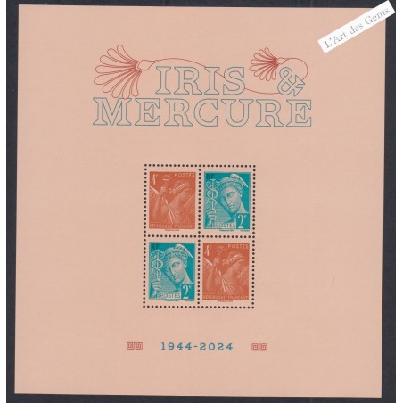 Bloc Feuillet F5826 - 80ème Anniversaire des Types Iris et Mercure -Neuf** - lartdesgents.fr