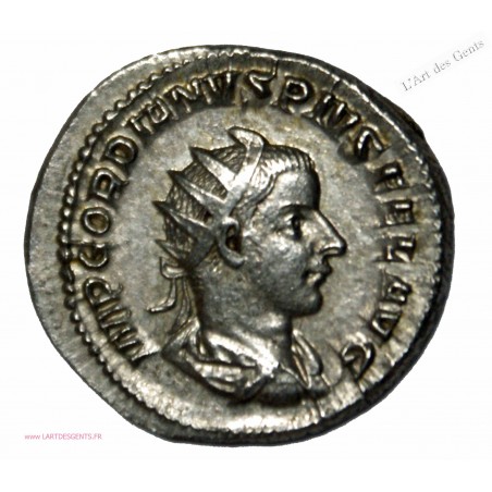 Antoninien GORDIEN III, AETER-NITATI AVG. SUP RIC. 83, 243 ap J.C , lartdesgents.fr