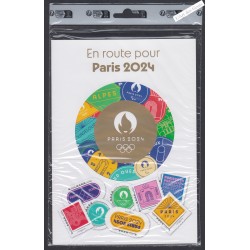 Collector 8 Timbres Jeux olympiques et Paralympiques Paris 2024 Blister Neuf** lartdesgents.fr