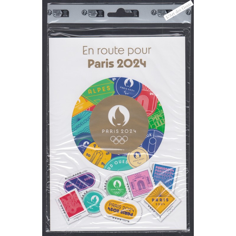 Collector 8 Timbres Jeux olympiques et Paralympiques Paris 2024 Blister Neuf** lartdesgents.fr