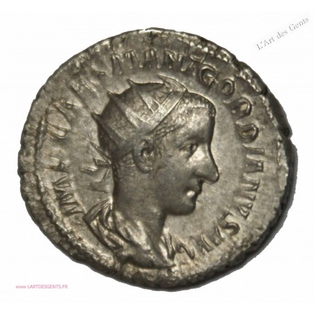 Antoninien GORDIEN III, P M TR P II COS P P. TTB 3.30grs RIC. 54, 239 ap J.C , lartdesgents.fr