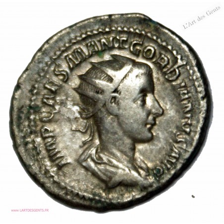 Antoninien GORDIEN III, AEQVITAS AVG. TTB 4.65grs RIC. 63, 240 ap J.C , lartdesgents.fr