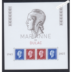 Bloc Feuillet n°5861 Marianne de Dulac 2025  Neuf** lartdesgents.fr