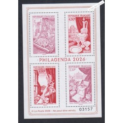 Bloc Philagenda 2026 - Issu du l'agenda philatélique 2026 n°4027 - Neuf** - lartdesgents.fr
