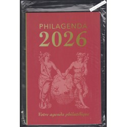 Agenda - Philagenda 2025 sous blister - avec bloc spécial numéroté de 4 timbres - lartdesgents.fr