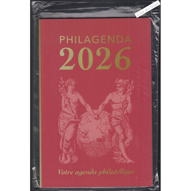 Agenda - Philagenda 2025 sous blister - avec bloc spécial numéroté de 4 timbres - lartdesgents.fr