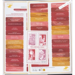 Agenda - Philagenda 2025 sous blister - avec bloc spécial numéroté de 4 timbres - lartdesgents.fr