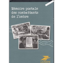 Livret Mémoire Postale combattant de l'ombre sous blister - avec bloc numéroté  - lartdesgents.fr