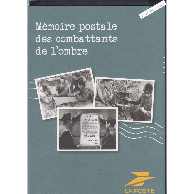 Livret Mémoire Postale combattant de l'ombre sous blister - avec bloc numéroté  - lartdesgents.fr